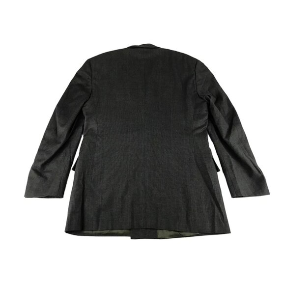 Austin Reed Mens Gray Baskin Pockets Double Breasted Long Sleeve‎ Blazer - Picture 8 of 10